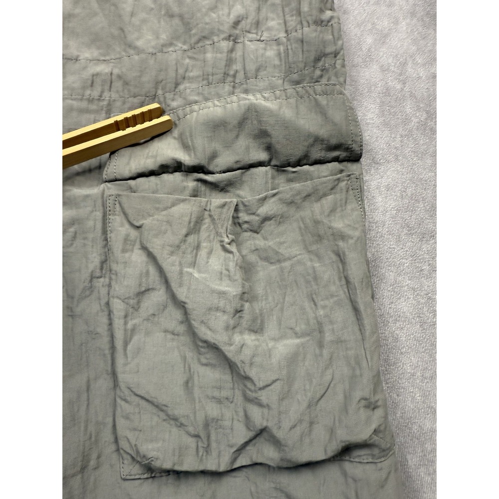 Eileen Fisher Jacket Womens Medium Metallic Organic Cotton Blend Utility Parka - Picture 8 of 16